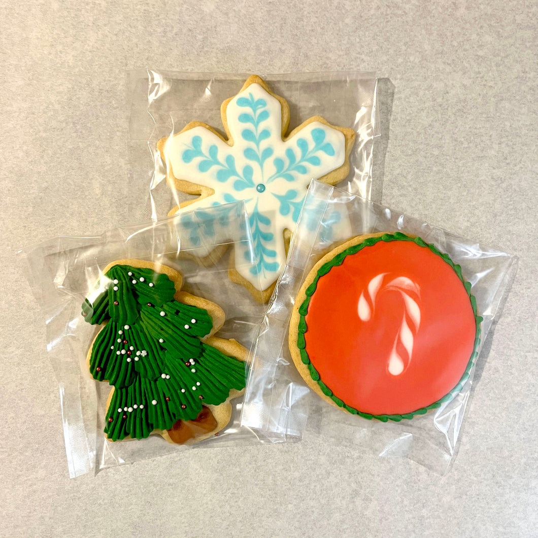 Holiday Decorated Sugar Cookies (Set of 3)