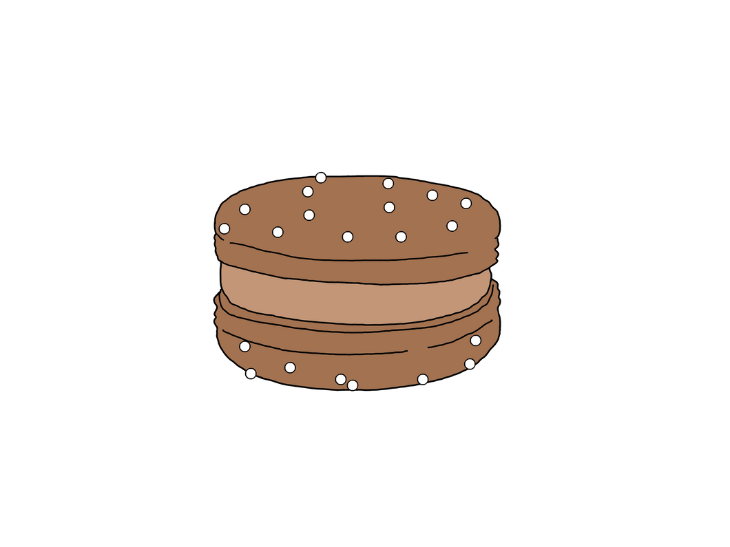 Hot Cocoa Marshmallow Macaron