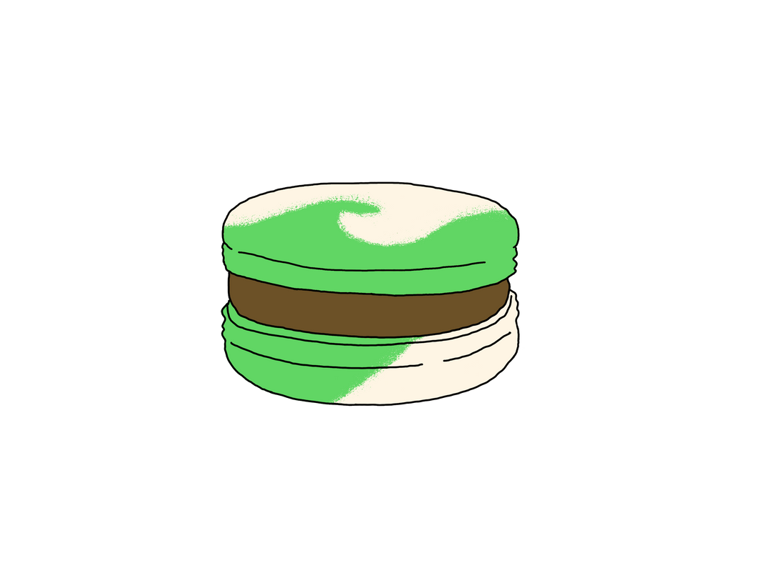 Chocolate Peppermint Macaron