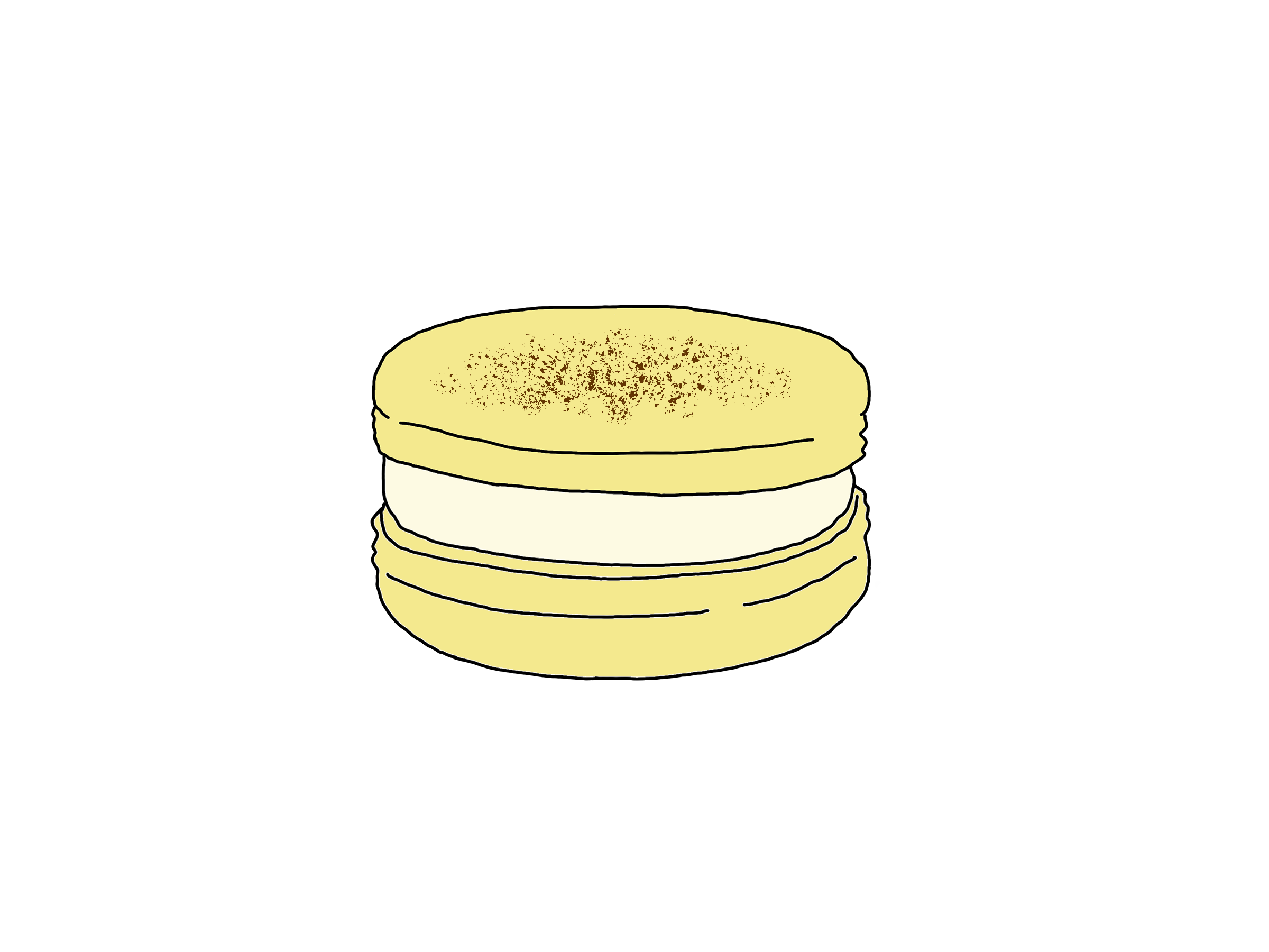 Eggnog Macaron