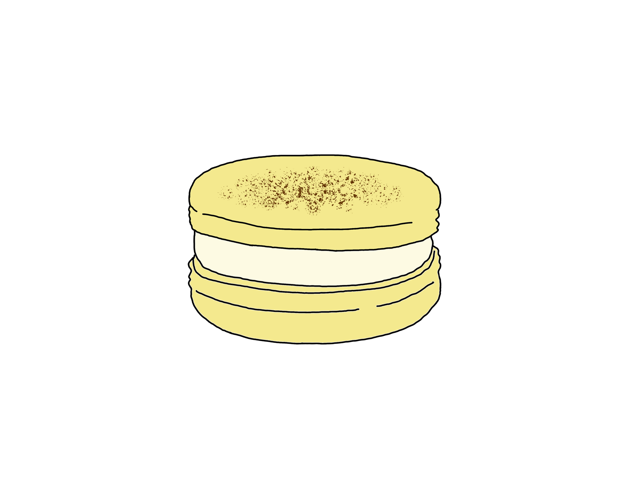 Eggnog Macaron