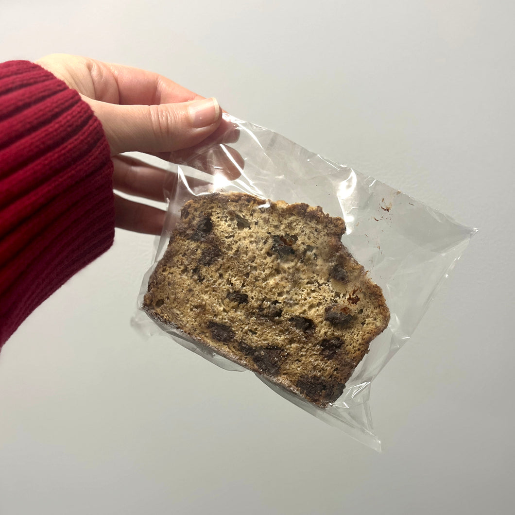 Banana Bread Chocolate Chip Slice