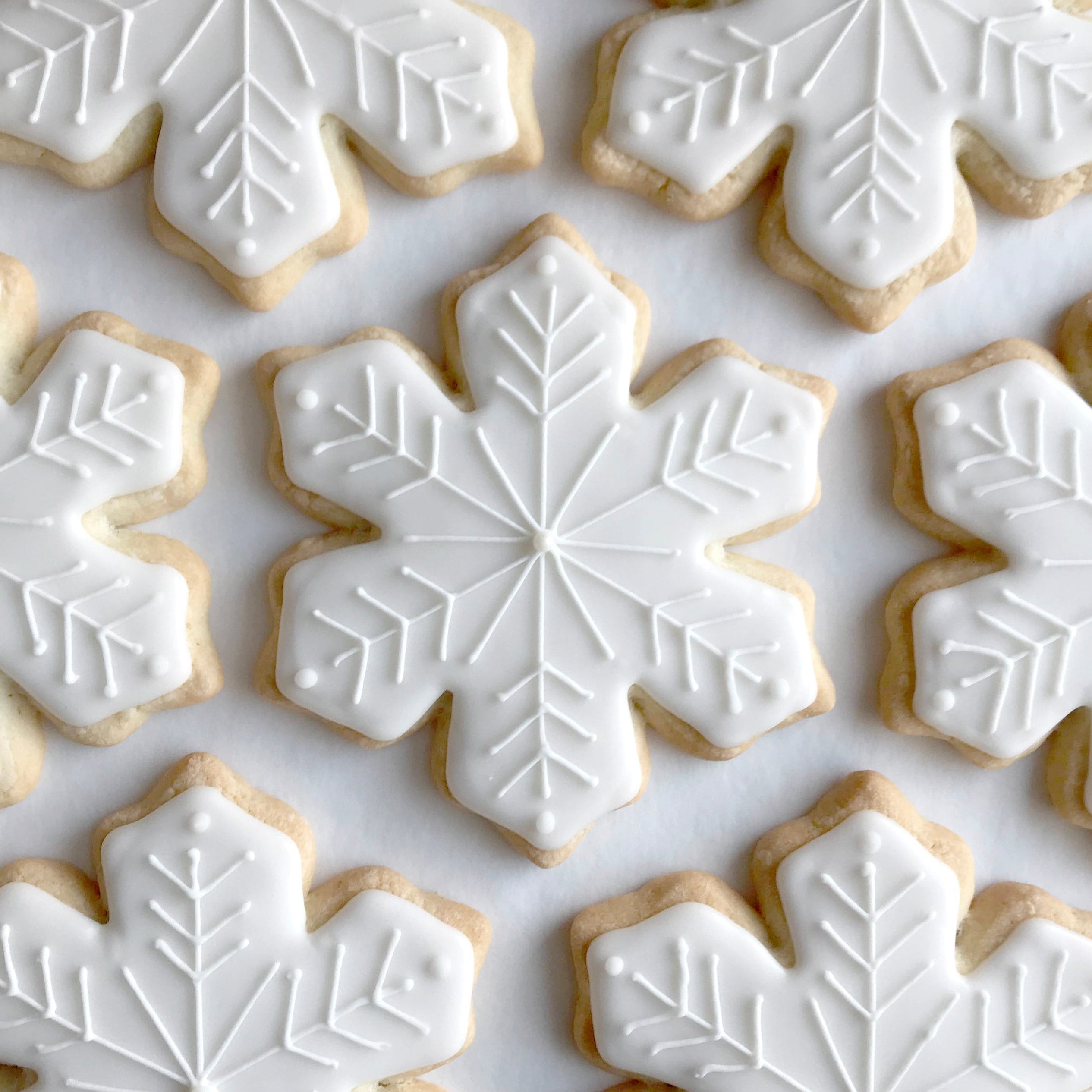 Snowflake Decorated Sugar Cookie