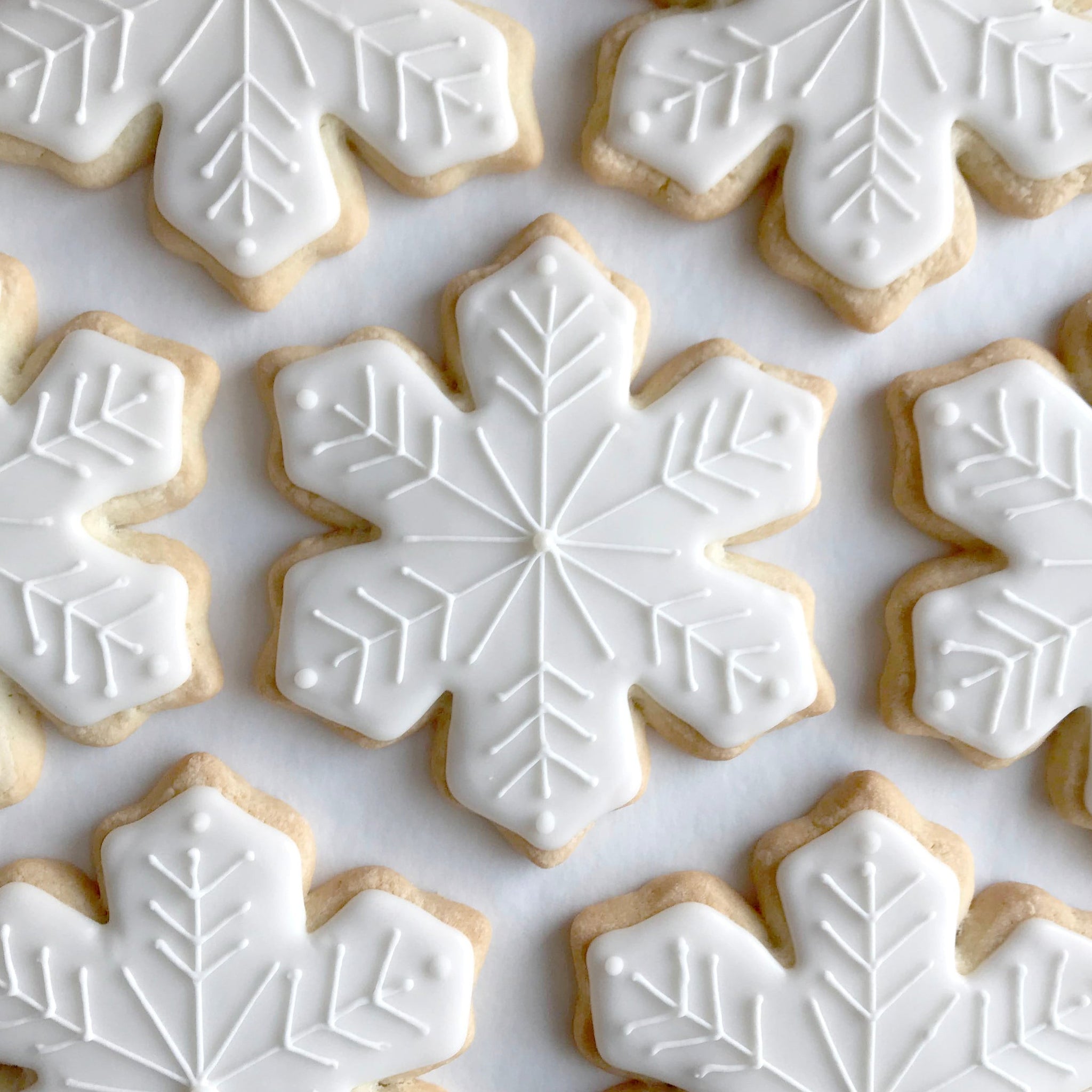 Snowflake Decorated Sugar Cookie