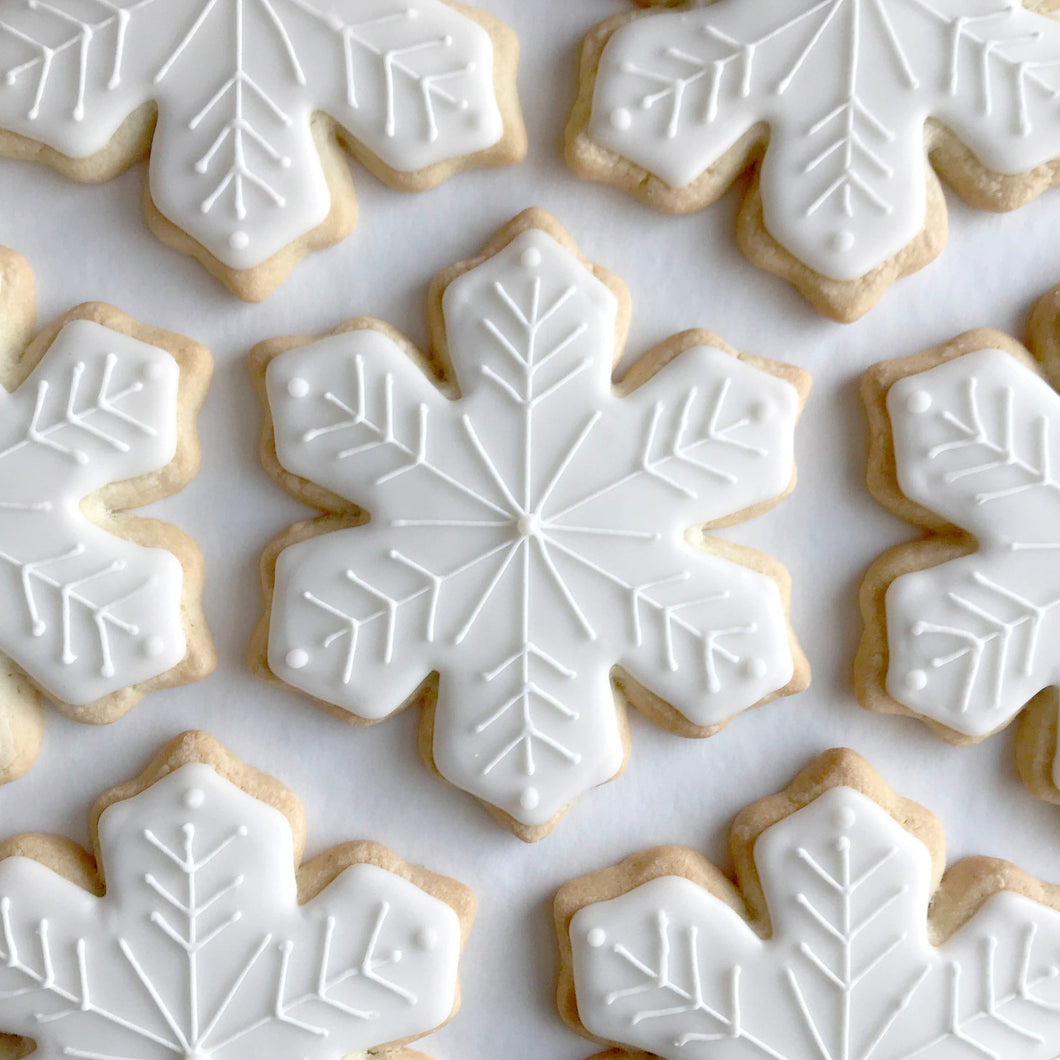Snowflake Decorated Sugar Cookie