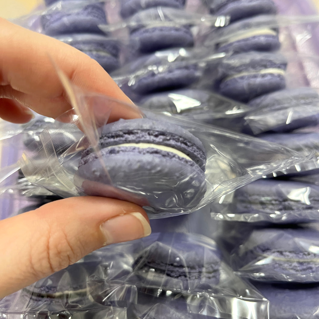 Blackberry Lavender Macaron